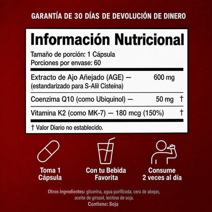 Cápsulas Vitalum | favorece la salud del corazón y una circulación sanguínea saludable